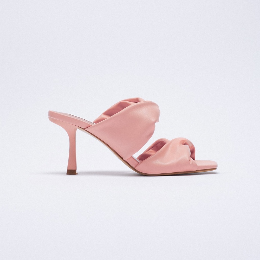 Zara ruched strap sandals